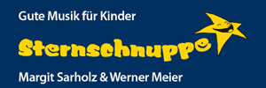 Das Logo :: sternschnuppe-kinderlieder.de
Sternschnuppe
Kinderlieder mit Witz und Pfiff